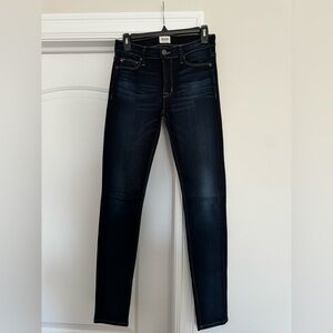 Hudson women’s size 27 Jean - Nico Mid Rise Super Skinny - Crowbird color